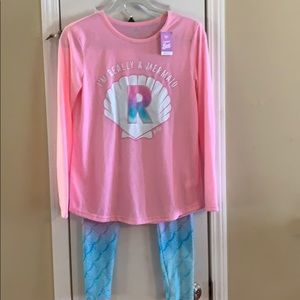 Girl’s Justice pajama 2-pc set, size 14/16. NWT